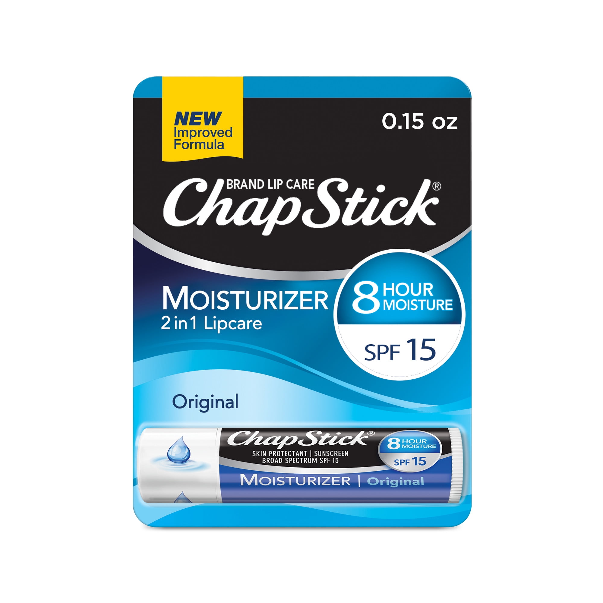 ChapStick Moisturizer Original Lip Balm Tube - 0.15 Oz - Walmart.com