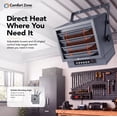 thumbnail image 3 of Comfort Zone 7,500W Digital Ceiling Mount Space Heater with Remote, 240v, Grey, 3 of 10