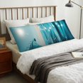 thumbnail image 4 of Balery Turquoise Ocean Reflection Funda Protectora para Almohada Corporal de Algodón Hipoalergénico con Cierre(55 x 21 pulgadas), Almohadas No Incluidas, 4 of 7