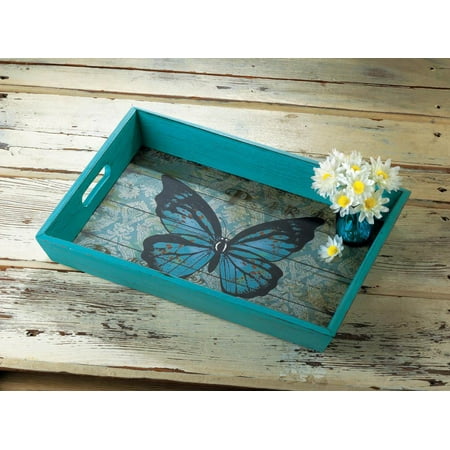 accent tray serving butterfly plus walmart