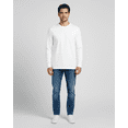 thumbnail image 4 of Real Essentials 4 Pack: Men's Cotton Long Sleeve Crew Neck T-Shirt - Soft Work Casual Jersey Tees, 4 of 6