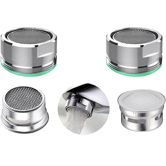 Faucet Aerator, Aerator Filter Replacement Parts, With Brass Housing External Thread Aerator Faucet Filter, With Gasket, For Kitchen and Bathroom