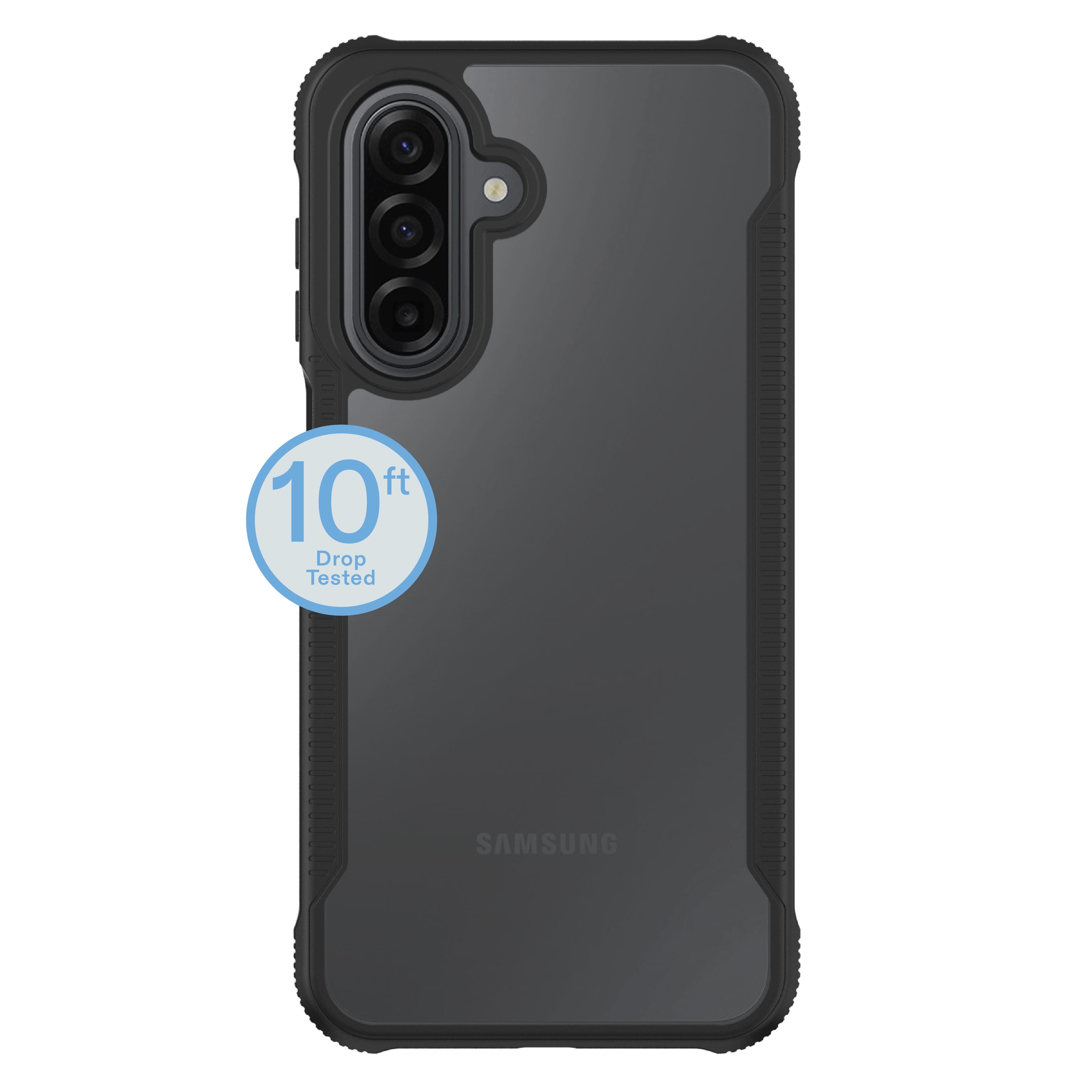 onn Dual-Layer Phone Case for Samsung Galaxy A17 5G - Black/Clear