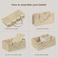 thumbnail image 4 of HBlife Baby Diaper Caddy Organizer, Paper Rope Nursery Storage Bin Baskets, Baby Shower Gifts,Beige, 4 of 7