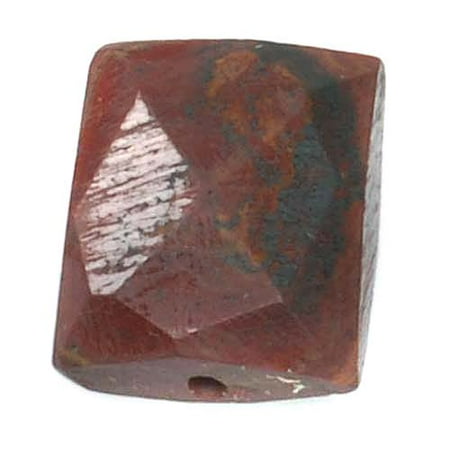 Faceted Rectangle Shape - Red Jasper Faceted Rectangle Gemstone Beads 8-15mm (10)