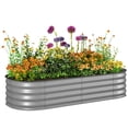thumbnail image 1 of Outsunny Galvanized Raised Garden Bed Planter Box, 4.9 x 2 x 1ft, Silver, 1 of 10
