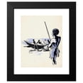 thumbnail image 2 of F. Ockerse 12x14 Black Modern Framed Museum Art Print Titled - New Guineese Hunter Looks at a Departing Boat (1936), 2 of 5