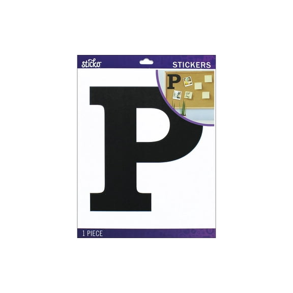 EK Sticko Sticker Jumbo Basic Black Monogram P