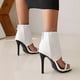 thumbnail image 4 of Zapatos de mujer Sandalias con cremallera en la espalda Tacón muy alto Peep Toe Encaje Recorte Flor Stilettos transpirables Wmkox8yii  hfjk4147, 4 of 9