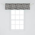 thumbnail image 2 of Ambesonne Fashion Window Valance, Brushstroke Stripes Pattern, 54" X 12", Charcoal Grey White, 2 of 3