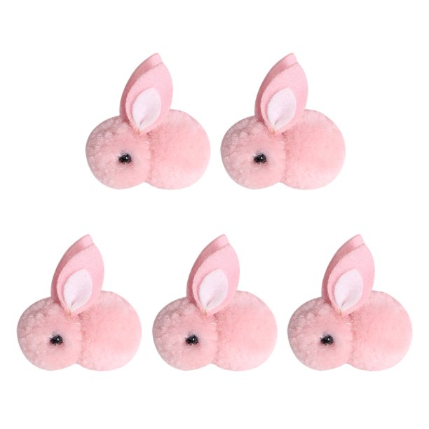 Juguetes De Conejito Bunny Toys DIY hecho a mano conejito de Pascua azul gris decoraciones de Pascua (rosa) Ehuebsd libre de BPA