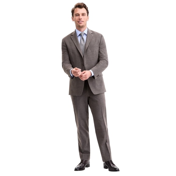 Perry Ellis Portfolio Mens Modern fit 2 Piece Suit 36 R Pants 29 / 32 Brown