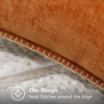 thumbnail image 5 of decorUhome Chenille Throw Pillow Covers 18x18 Set of 2, Soft Farmhouse Decorative Pillow Covers, Light Rust(Pillow Cover Only, No Inserts Included), 5 of 9