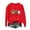 Red, variant on Elvqul Womens Sweatshirts Spooky Ghostface Sweatshirt Oversized Fall Graphic CrewNeck Halloween Pullover Tops for Women Gray