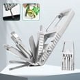 thumbnail image 3 of 1pcs Multitool Porte-Clés 12 en 1 Pliable Multi Outil Tournevis Extérieur en Acier Inoxydable Tournevis, Ouvre-Bouteille Inoxydable, 7 * 8,8 Cm, 3 of 5