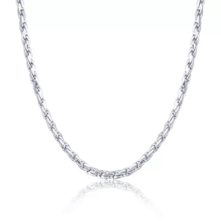 K-KED Real Pt950 Pure Platinum 950 Necklace For Men Solid Rope 