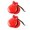 Red, variant on Tibvox 2 Pcs Traditional Flamenco Castanets Wood Percussion Orff Music Instrument