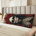 thumbnail image 4 of KLL Ultra Soft Microfiber Body Pillow Cover/Pillowcases 20"x54" with Hidden Zipper Closure-Gothic Skull With Roses, 4 of 5