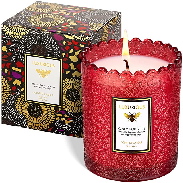 Las velas para el hogar perfumadas The Charming Ladies Aromatherapy Candle Gifts son la decoración perfecta y divertida para el hogar para el día de la madre, cumpleaños y bodas del día de San Valentín Vhermosa Rejillas, Tapas y Tapones