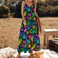 thumbnail image 2 of Robe Sans Manches Jardin Lumineux Jupe d'Été Femme Longue Robe, 2 of 4