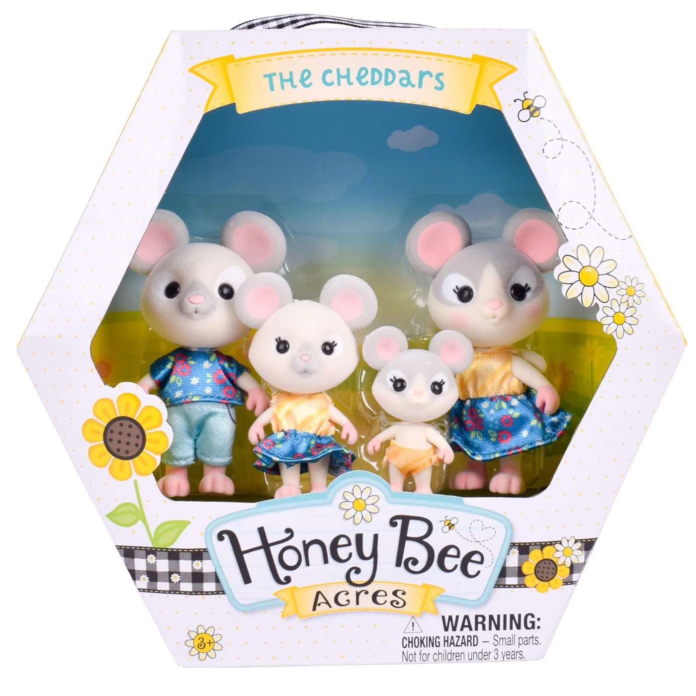 Honey Bee Acres The Cheddars 4Pack Figure Family Set