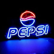Queen Sense 14"x10" Pepsi Colas Neon Sign Man Cave Handmade Neon Light 114PCL