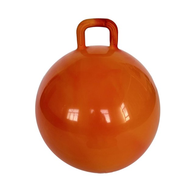Pelota de salto deportiva con asa para niños, pelota inflable para saltar Naranja