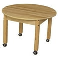 thumbnail image 4 of Wood Designs 83618C6 36 in. Mobile Round Hardwood Table With 18 in. Legs, 4 of 7