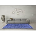 thumbnail image 3 of Ahgly Company Indoor Rectangle Abstract Blue Modern Area Rugs, 8' x 12', 3 of 4
