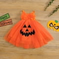 thumbnail image 4 of Douhoow Kids Girls Halloween Grimace Dress Spaghetti Strap Princess Mesh Layered Dress, 4 of 9