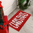 thumbnail image 3 of Merry Christmas Red Decorative Door Mat, Rustic Low-Profile Outdoor Floor Mat for Yard, Kitchen, Bathroom, 17 x 30 Inch, 3 of 6