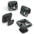 thumbnail image 2 of 4 Pcs Cabinet Handle Drawer Pulls Christmas Snowman Knobs with Screws Square Furniture Office Cabinet Knob Decoration, 2 of 7