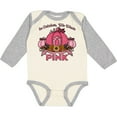 thumbnail image 3 of Inktastic In October We Wear Pink with Ribbon and Pink Pumpkins Boys or Girls Long Sleeve Baby Bodysuit, 3 of 5