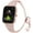 Pink, variant on REOQ Watch Band Compatible with Amazfit Active 2 Square/1/GTS 4 4mini/GTS 3/GTS 2/GTS 2e/GTS 2 mini/GTR 42mm/Bip 3 pro/Bip 3 SmartWatch -Metal Strap Jewelry Bangle Wrist Strap Bracelet Accessories