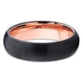 thumbnail image 4 of Silly Kings Jewelry Tungsten Wedding Band 5mm Rose Gold Tungsten Tungsten Carbide Black Tungsten Ring Comfort Fit (10), 4 of 4