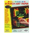 thumbnail image 2 of Scratch Art Paper - Multi Color - 8.5 x 11 inches - 12 sheets, 2 of 2