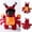 A141 Red L, variant on Halloween Dog Crab Costume,Funny Pet Hoodie,Winter Cat Suit, Warm Dog Outfit For Party Photo, Puppy Clothes For Small Medium Dogs