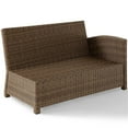 thumbnail image 5 of Crosley Furniture Bradenton Fabric Right Arm Patio Loveseat in Brown and Sand, 5 of 10