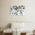 thumbnail image 2 of Elephant Stock Japanese White-eye Pop Wall Art - Horizontal Canvas Wall Art - Living Room Wall Decor - Animal Canvas - Gray And Blue Decor - 30" x 20", 2 of 8
