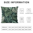 thumbnail image 6 of GOSMITH Green Tropical Palm and Banana Leaves Watercolor Short Plush Pillowcase Set - 2 Pack White, 6 of 6