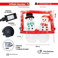 thumbnail image 2 of Inflable Navideño Pareja de Nieve Foto Del Recuerdo Importadora La Merced Poliéster Pu Alta Resistencia Iluminación Led, 2 of 7