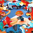 thumbnail image 3 of Puzle gigante IFLOVE Fire Rescue Firefighter, 48 piezas para niños, 3 of 7