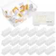 thumbnail image 1 of Transparent Acrylic Sneeze Guard Holders for Counters and Restaurants with Versatile Display Options 50 Pcs, 1 of 8