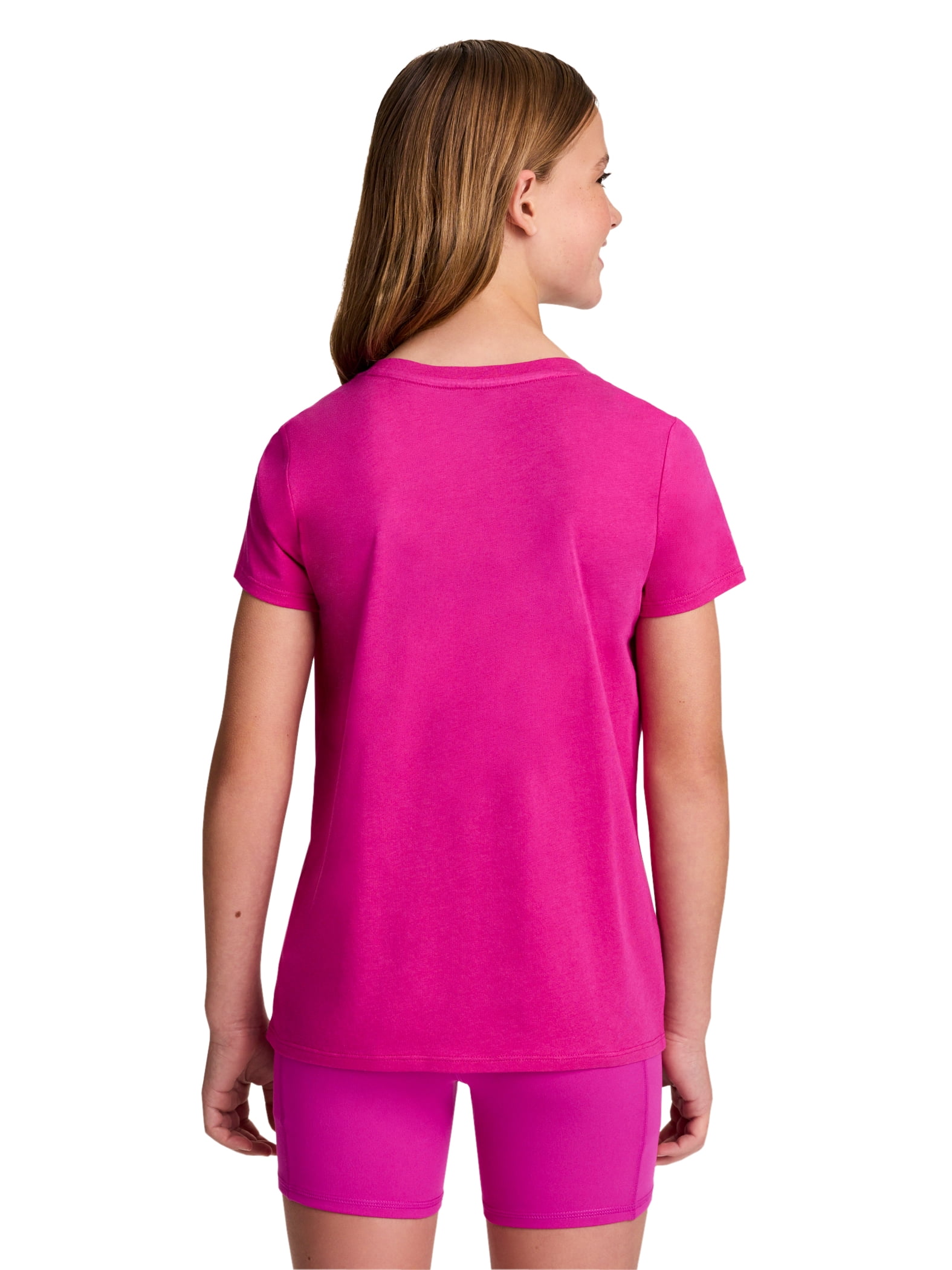 Reebok Girl's Distinction 2-Pack Short Sleeve Performance T-Shirt, Sizes 4-18
