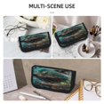 thumbnail image 5 of Haiem Artistic Light Dot Wolf、 Printed Large Pencil Case, Big Capacity Pencil Pouch Stationery Pen Bag, Storage High Capacity Bag Pouch Holder Box Organizer, Marker Pen Case, 5 of 6