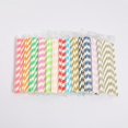 thumbnail image 5 of Premium Disposable Striped Paper Straws (100 Pieces, Red), 5 of 5