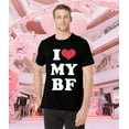 thumbnail image 4 of MOUSYA Valentines Shirt for Men Cute Heart Graphic Tee Birthday Anniversary Present Shirts Couples Matching Tee Tops, 4 of 9