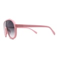 thumbnail image 3 of Iconic 80s Oversize Shield Racer Sport Plastic Sunglasses Pink Smoke, 3 of 4