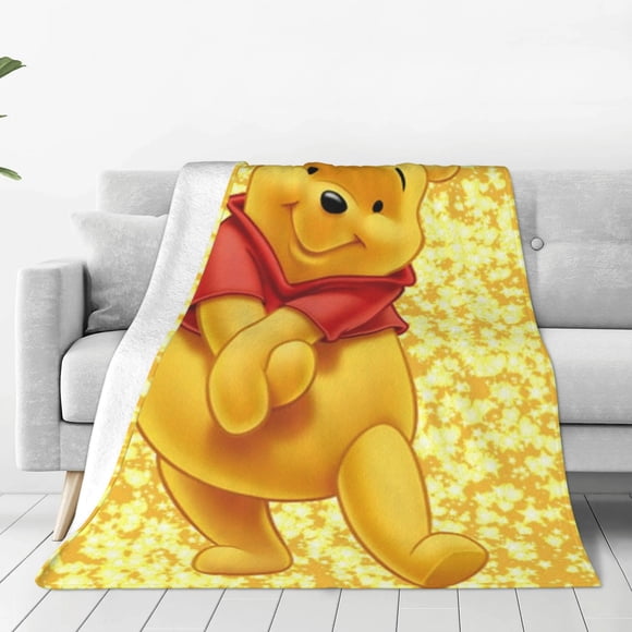 Winnie Bear P-ooh Soft Flannel Blankets Bedding Fleece Fuzzy Blanket Throw Blankets Sofa Couch