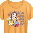 thumbnail image 3 of Disney Princess - Belle Never Judge A Book - Women's Short Sleeve Graphic T-Shirt, 3 of 6